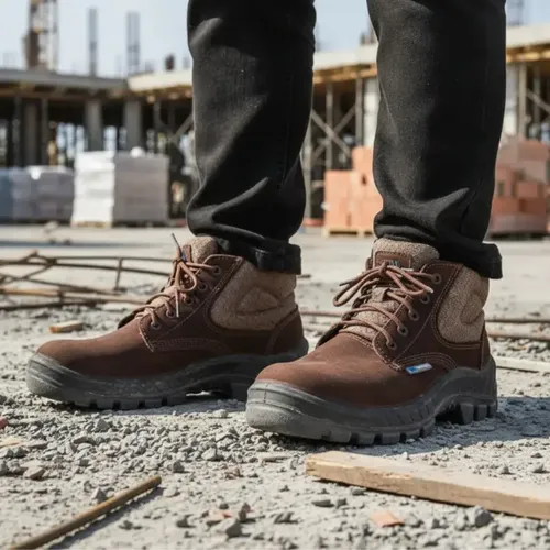 Bota Botina Segurança Marluvas Bico Pvc Couro Nobuck Epi Ca