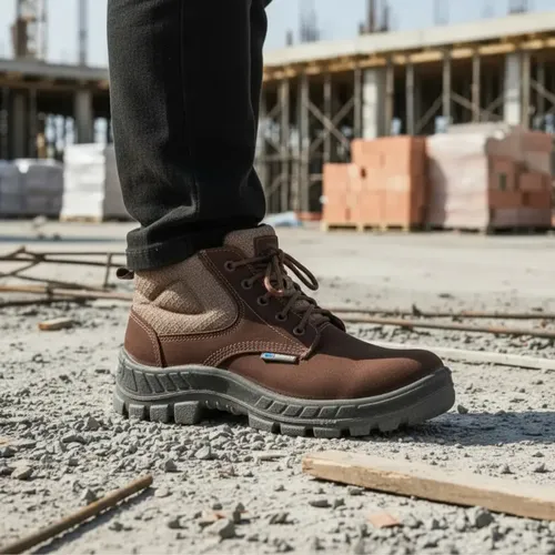 Bota Botina Segurança Marluvas Bico Pvc Couro Nobuck Epi Ca