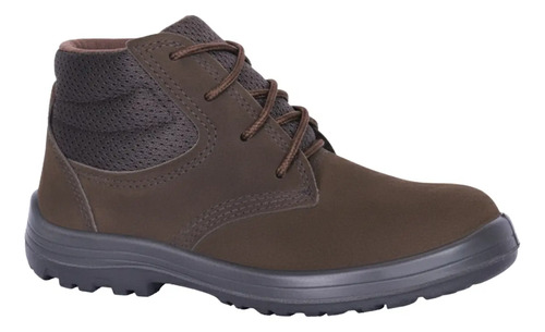 Bota Botina Segurança Tenis Epi Couro Nobuck Bico Pvc Kadesh