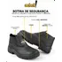 Bota Botina Segurança Trabalho Couro Resistente Epi Bico Pvc