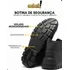 Bota Botina Segurança Trabalho Couro Resistente Epi Bico Pvc