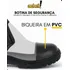 Bota Botina Segurança Trabalho Couro Resistente Epi Bico Pvc