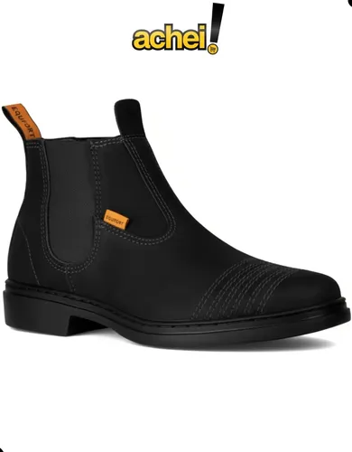 Bota Botina Vaquejada Couro Masculina Feminina Rodeio Cowboy