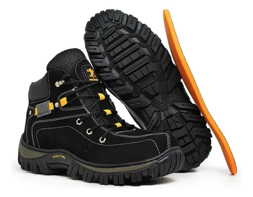 Bota coturno adventure masculina polofran botina cano medio