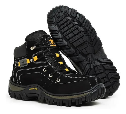 Bota Coturno Adventure Masculina Polofran Botina Cano Médio