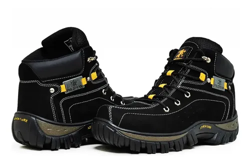 Bota Coturno Adventure Masculina Polofran Botina Cano Médio