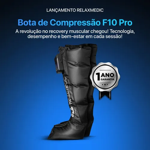 Bota De Compressão Pneumática Sem Fio Com Anvisa Relaxmedic