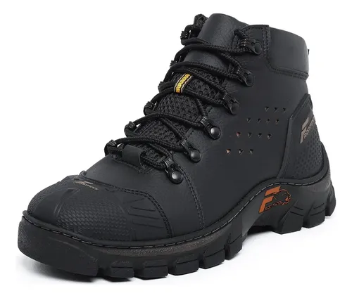 Bota Masculina Bico Pvc Coturno Trabalho Botina Segurança