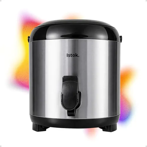 Botijão Térmico 5,5l Inox Garrafão Conserva Quente E Frio