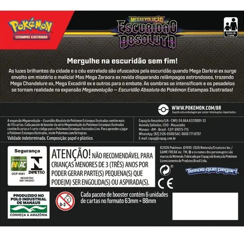 Box Display Pokémon ME05 Escuridão Absoluta