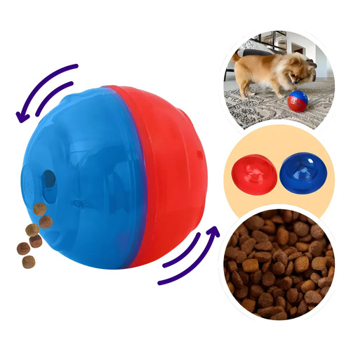 Brinquedo interativo funcional mini pet ball pp da pet games