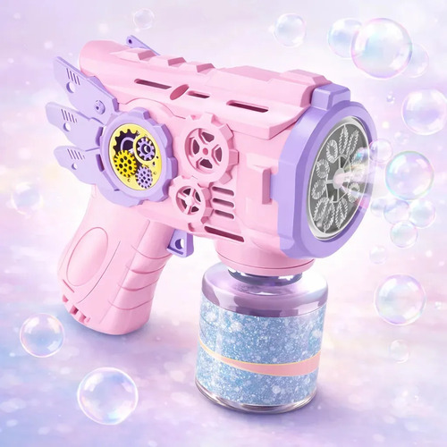 Brinquedo maquina bolha de sabao pistola automatica c luz co 1