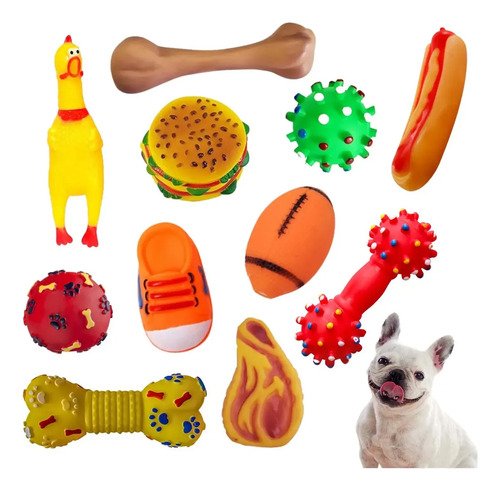 Brinquedo Pra Cachorro Frango Galinha Pet Bolinha 5 Un