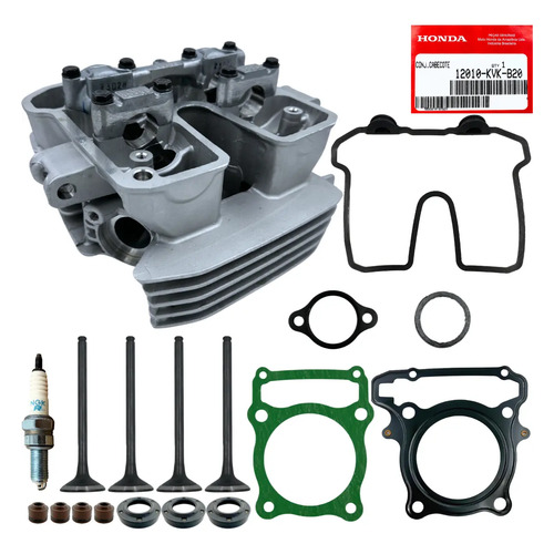 Cabecote cb300 xre300 2009 a 2018 vela fina original honda 1 2