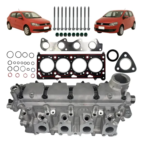 Cabecote completo montado eixo ag fox gol voyage 16 ea111