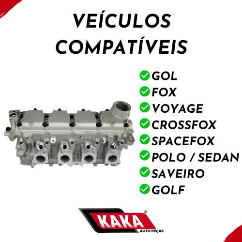 Cabeçote Novo P/ Gol G4 G5 G6 1.6 8v Power Ea111 2004 A 2016