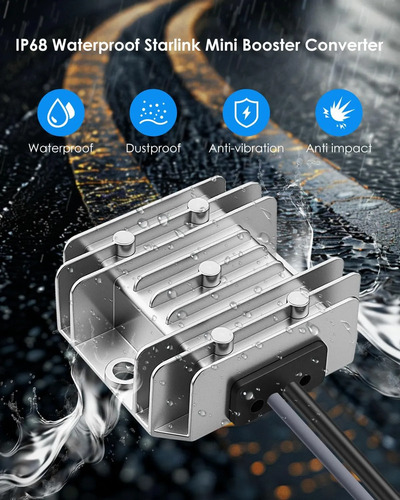 Cabo 12v/24v + Inversor Para 30v Plug Dc Starlink Mini 2m