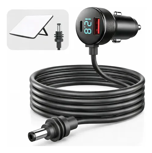 Cabo carregador veicular starlink mini 12v24v 3em1