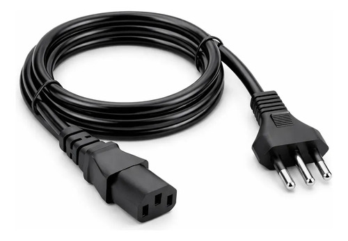 Cabo de forca tripolar 2pt iec c13 para pc monitor impressor