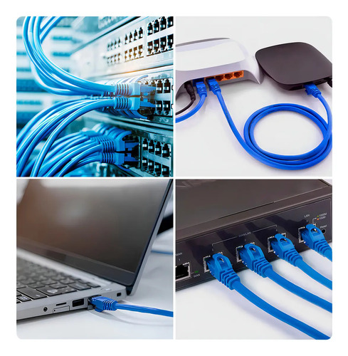 Cabo De Rede Cat6 10 Metros 10m Ethernet Lan Giga Rj45 Crimpado Boyu Cell