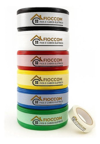 Cabo flexivel 25 mm illuminix rolo com 100 metros 750v pret 1