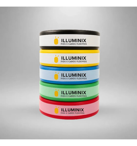 Cabo flexivel 25 mm illuminix rolo com 100 metros 750v verm