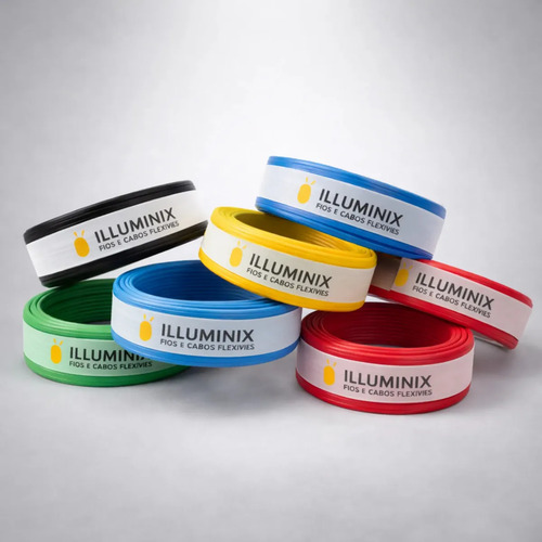 Cabo Flexível 2,5 Mm² Illuminix Rolo Com 100 Metros 750v Vermelho