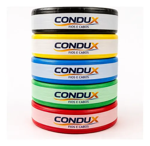 Cabo Flexivel 2,5mm Unipolar Com 100 Metros Condux 750v