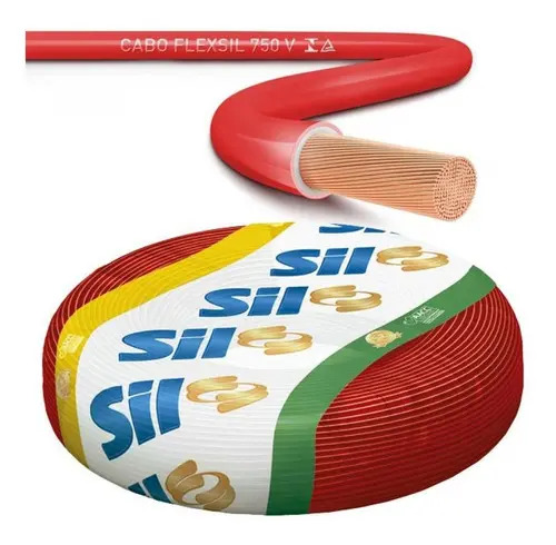Cabo flexivel fio eletrico 25mm sil cores com 25 metros
