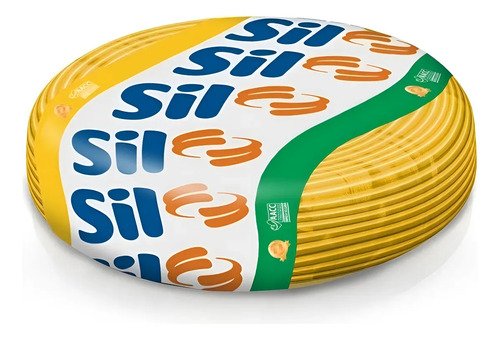 Cabo flexivel sil flexivel 1x25mm amarelo x 100m em rolo