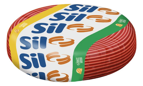 Cabo flexivel sil flexivel 1x25mm vermelho x 100m em rolo