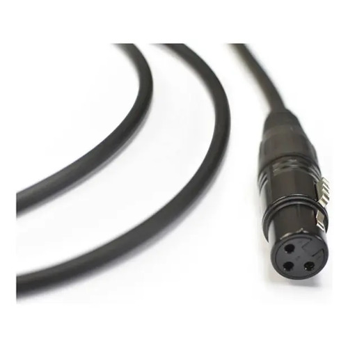 Cabo Microfone Knup P10 XLR Fêmea 3m Stereo Balanceado Níquel