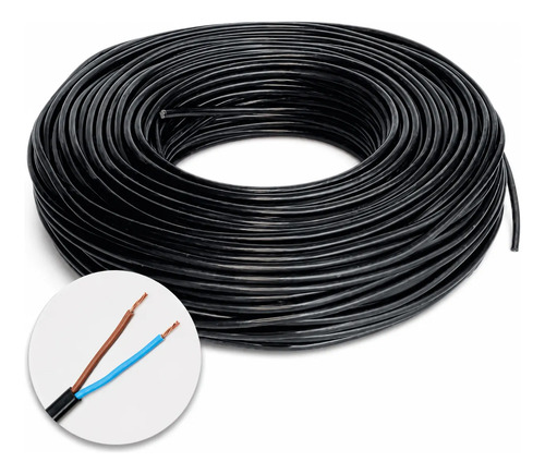 Cabo Pp 2x2 5mm Rolo 100 Metros Dois E Meio