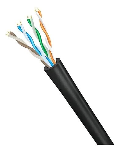 Cabo Rede Rj45 U/utp Cat5e Furukawa Sohoplus 305m Cobre Puro Cor Preto