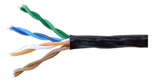 Cabo Rede Rj45 U/utp Cat5e Furukawa Sohoplus 305m Cobre Puro Cor Preto