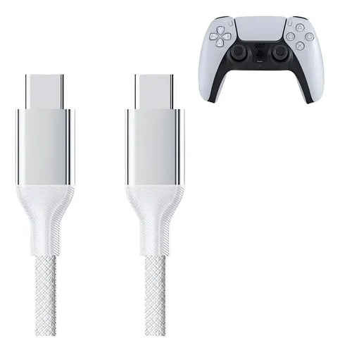 Cabo Usb-c 3m Para Controle Ps5 E Ps5 Pro Jogue E Carregue