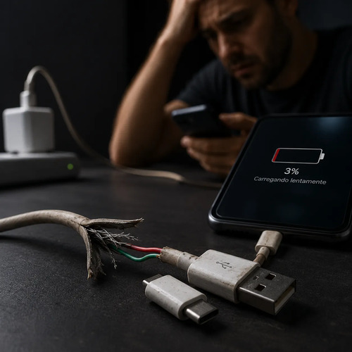 Cabo Usb Tipo C Turbo 6a Carregamento Rápido 2 Metros
