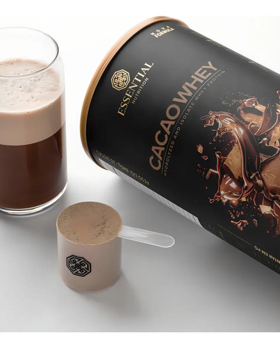 Cacao Whey Com Cacau Gourmet - 840g - Essential Nutrition
