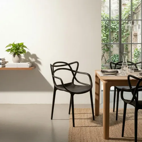 Cadeira Allegra Empilhável Design Moderno Sala E Cozinha