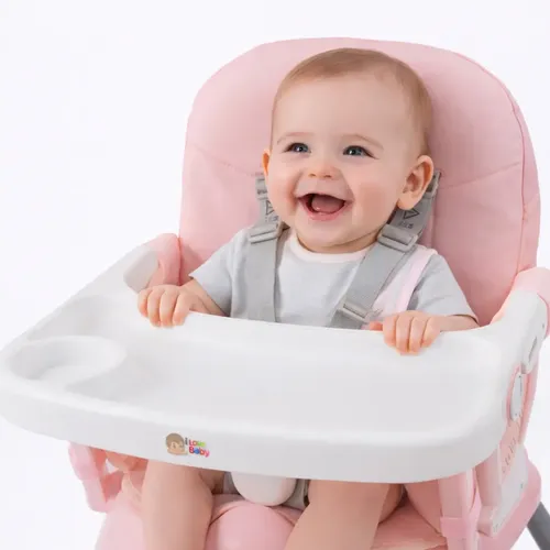 Cadeira de alimentacao bebe portatil cadeirao i love baby