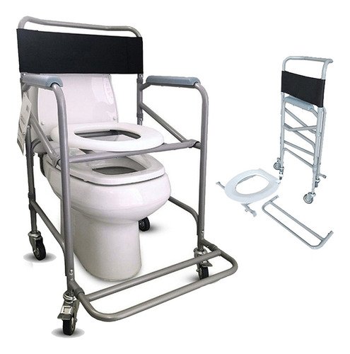 Cadeira de banho para idoso higienica dobravel reforcada