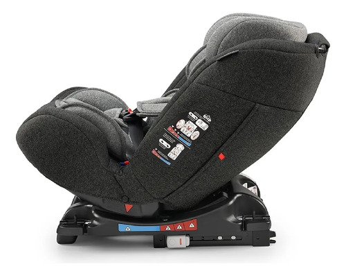Cadeira De Carro All Stages 2.0 Isofix 0-36kgs Cinza Litet