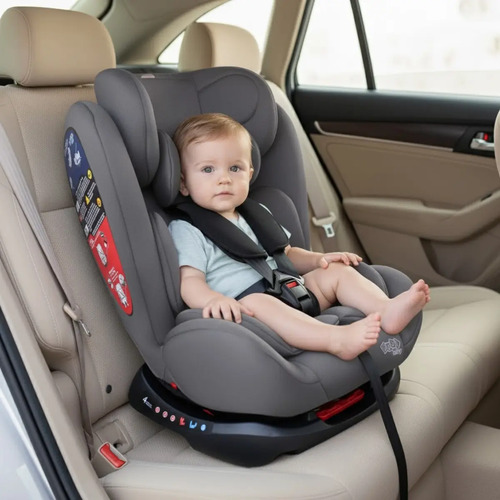 Cadeira de Carro Infantil 0 a 36Kg Elite 4 em 1 - Maxi Baby - Cinza Titânio
