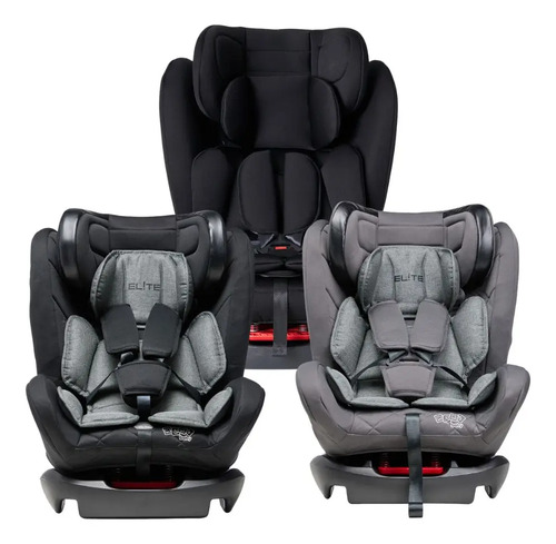 Cadeira de Carro Infantil 0 a 36Kg Elite 4 em 1 - Maxi Baby - Cinza Titânio