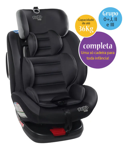 Cadeira De Carro Infantil Max360 Isofix 36kgs Maxi Baby - Preto