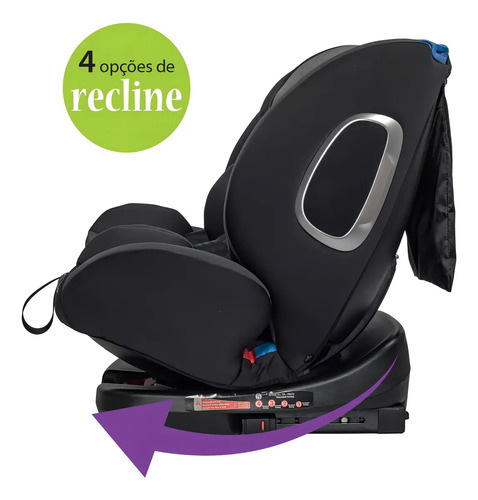 Cadeira De Carro Infantil Max360 Isofix 36kgs Maxi Baby - Preto