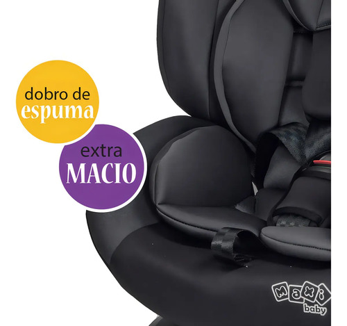 Cadeira De Carro Infantil Max360 Isofix 36kgs Maxi Baby - Preto