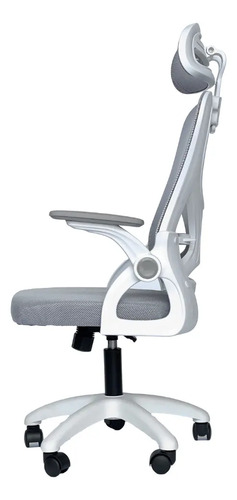 Cadeira De Escritório Columbus Presidente Ergonomica Cinza Mesh