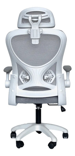 Cadeira De Escritório Columbus Presidente Ergonomica Cinza Mesh