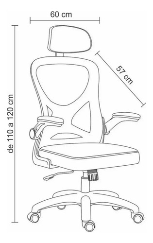 Cadeira De Escritório Columbus Presidente Ergonomica Cinza Mesh